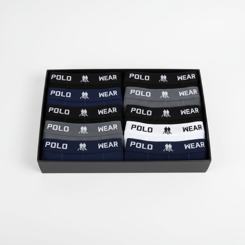 Kit 10 Cuecas Boxer Microfibra Confortável + Kit 10 Meias de Brinde + Carteira de Brinde | Compre 5 e Leve 10 | Oferta Exclusiva de Black Friday